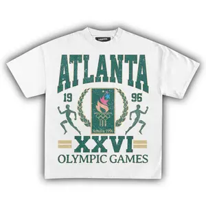 96 ATLANTA SUMMER GAMES CENTENNIAL VINTAGE VINTAGE UNISEX T-SHIRT Crewneck Tropical Graphic