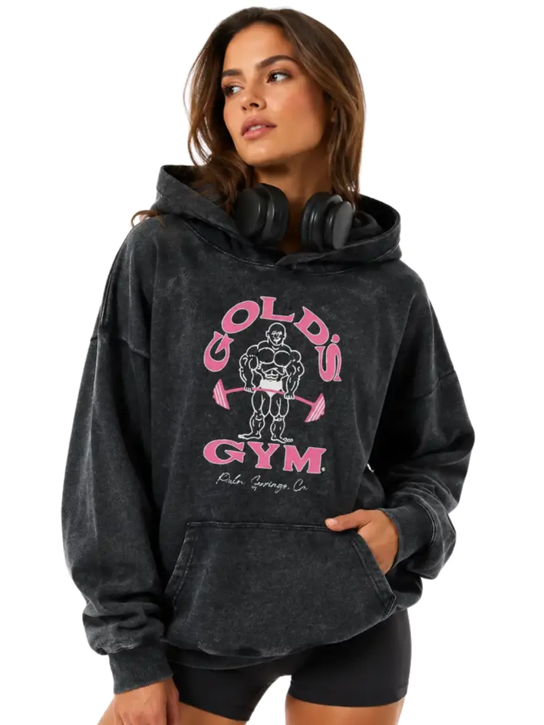 Holafish Women's GYM Print Hoodie Essential For Fitness Enthusiasts Vintage 2025 Sweatshirt Loose Fit Winter Warm Streetwear Casual Tunic