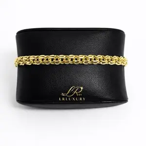28 14K Laminated Gold Classic Link Luxe Chain Bracelet
