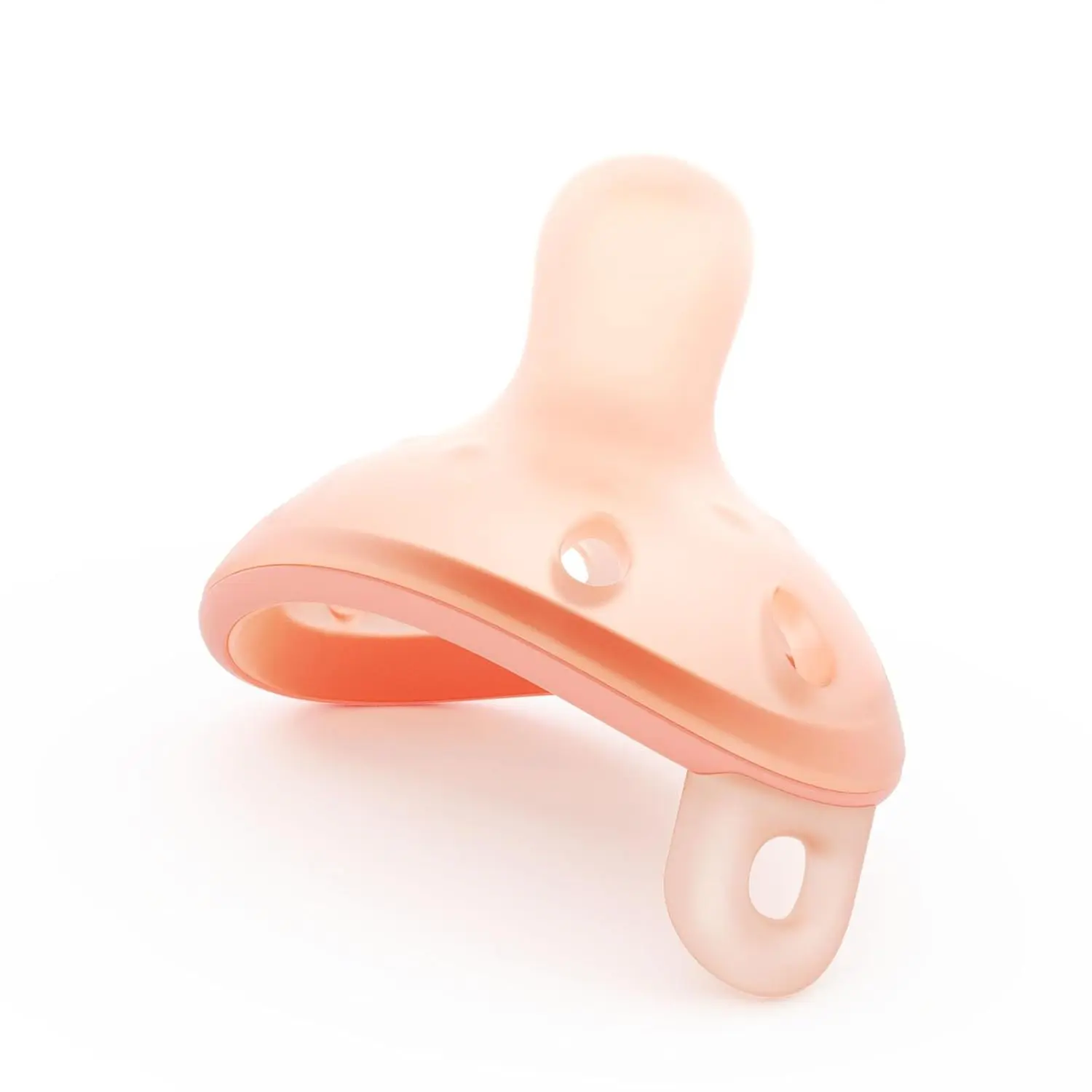 Garkoko 1-Piece BPA-Free Silicone Pacifier, Super Soft Lightweight Breast-Like Design for Newborns and Breastfed Babies, 0-6 Months, Baby-Safe Soothers, Breast-Like Soother, Light Weight, Unisex