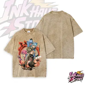 Steel Ball Run Main Character --Short Sleeve Cotton Unisex Retro wash Tee