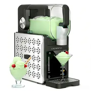 CROWNFUL Slushie Machine,100oz Frozen Drink Maker,No ice needed,6 Preset All-in-One Frozen Drink Maker w/ Auto-Clean & Temp Display,Perfect for Margaritas,Smoothies,Ice Cream,Milksh,best party gifts and holiday gifts