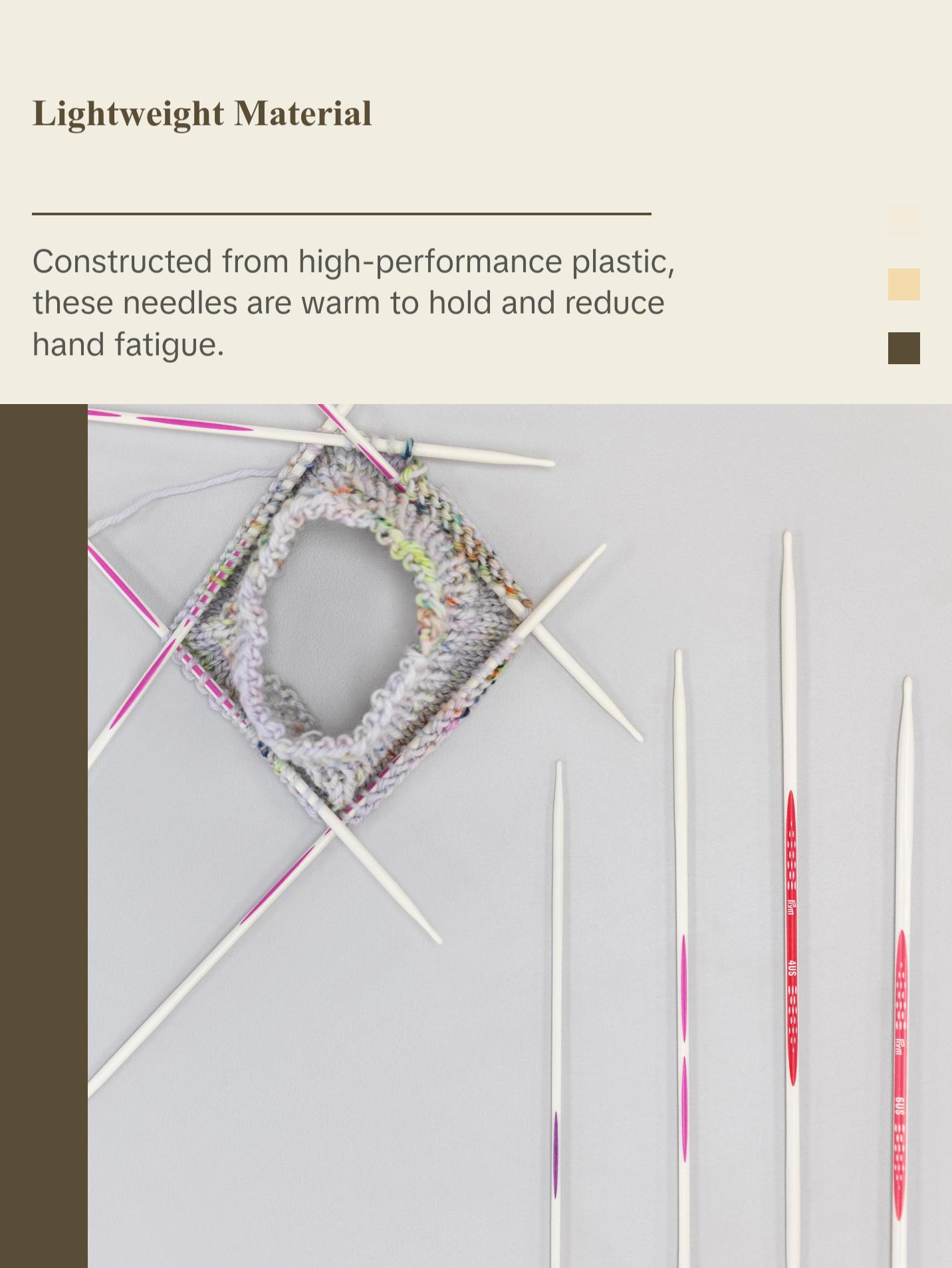 8" Ergonomic Double Point Knitting Needles Set