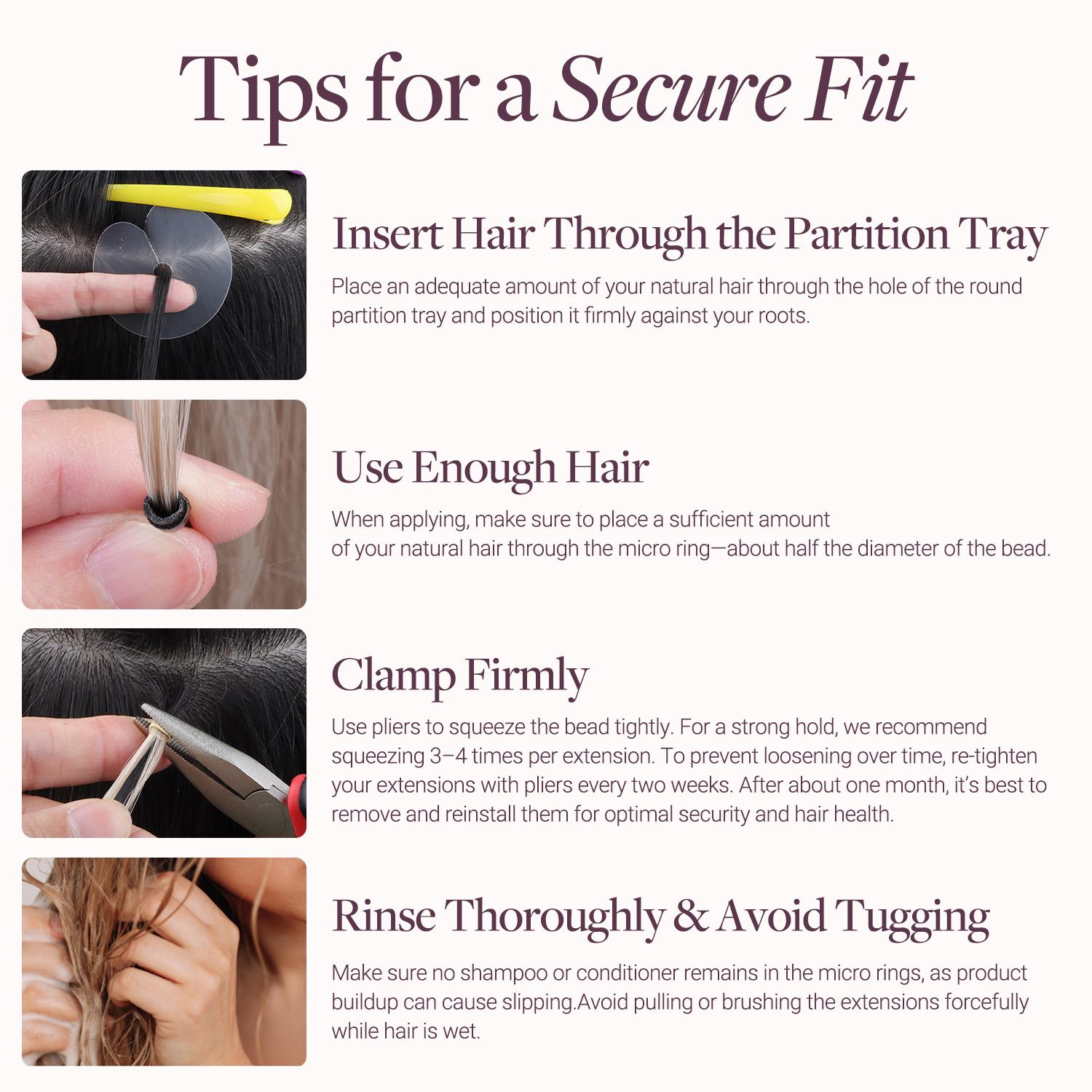 GOO GOO Micro Link Hair Extensions Real Human Hair 14-24Inch 50g-50s/30g-25s, Cold Fusion, Invisible Remy, Micro Loop Micro Ring Hair Extensions Silky Straight Hair Extensions#Greenish#TikTokShopSpringGlowUp