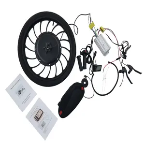 20" Electric Bike Rear Hub Motor Kit, 48V 1500W Electric Bike Integrated Wheel Conversion Kit, Electric Bicycle Hub Motor Kit with Display/Throttle,Universal Ebike Fit