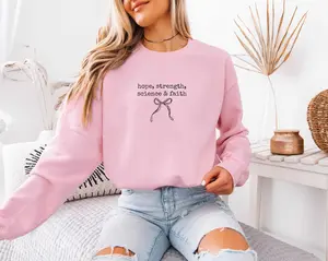 Coquette IVF Journey Sweatshirt, Hope Strength Science Faith Sweater, Transfer Day Sweater, Fertility Sweater, IVF Gift For Her