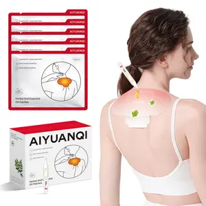 [5-Pack] Heat Herbal Patches for Neck & Shoulder Knots Balanc patches - Natural Warm Compress — Deep Tissue Relief (Essential Oil Set). Alleviates pain in the shoulders, neck, abdomen, lower back, and limbs. Breathable