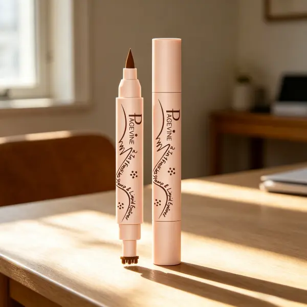 3-in-1 Dual-Ended Aesthetic Vintage Freckle Makeup Pen & Eyeliner Stamp, Waterproof, Smudge-Proof, Long-Lasting, Lightweight, Storage-Ready Daily Beauty Cosmetic Tool for Sun-Kissed Look, Stamp Eyeliner, Easy Eye Makeup, Liquid Eyeliner Eye Makeup Product