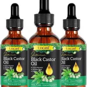 3Pack Jamaican Black Castor Oil, 100% Pure Cold Pressed in Glass Bottles, Hair Growth, Eyebrow Nourishment, and Skin Hydration
