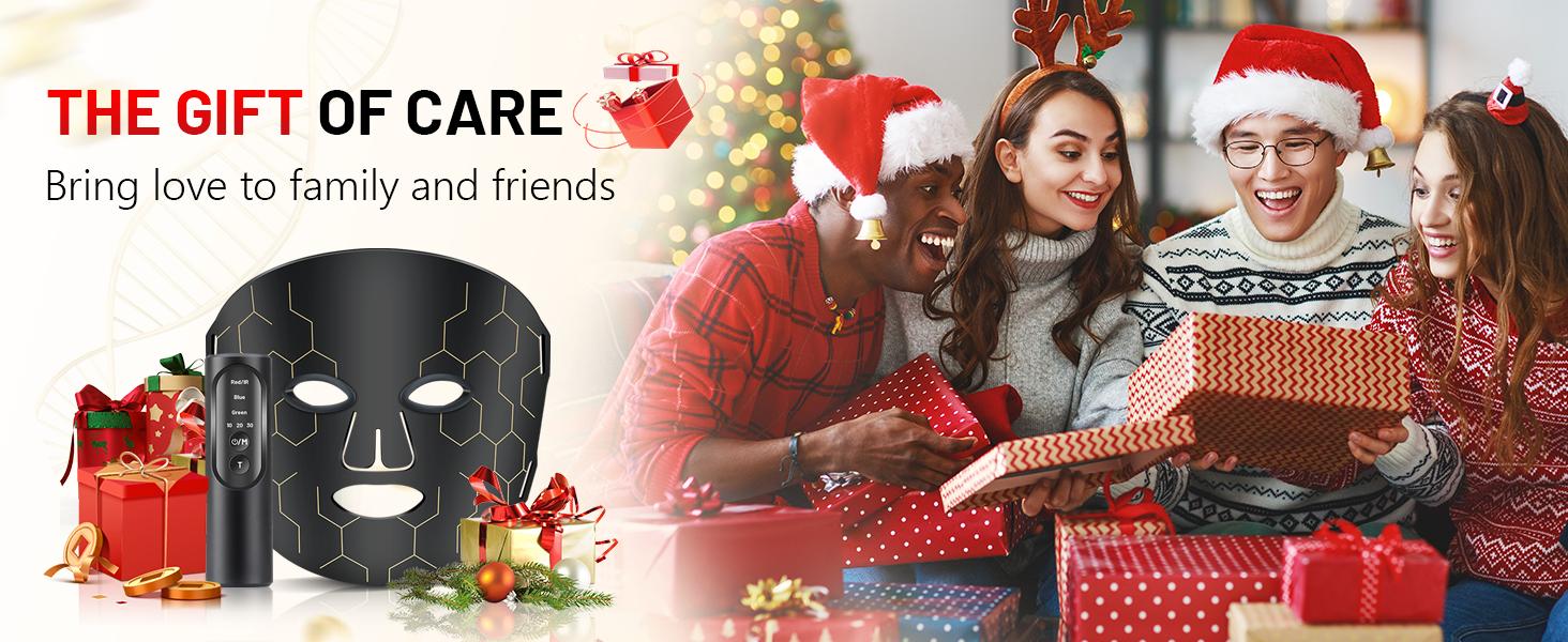 Red Light Therapy Mask for Face 8 Modes LED Face Mask Light Therapy with 288 LEDs 630nm & 850nm Infrared Light Therapy Mask at Home Portable with Timer & 2600mAh Remote Control for Anti-Aging