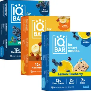 IQBAR Fruit Lovers Bundle (36 Bars) - 12G Plant Protein, :ow Sugar, High Fiber, Simple Ingredients - Vegan, Gluten-Free, Non-GMO