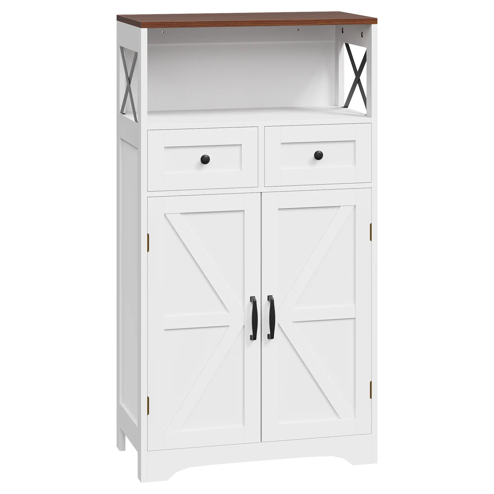 Segawe Freestanding Farmhouse Storage Cabinet with Doors & Drawers - Storage Furniture, Closet Organizer for Kitchen, Living Room, Closet Storage Organizer,summerwins,dorm essentials,home decor