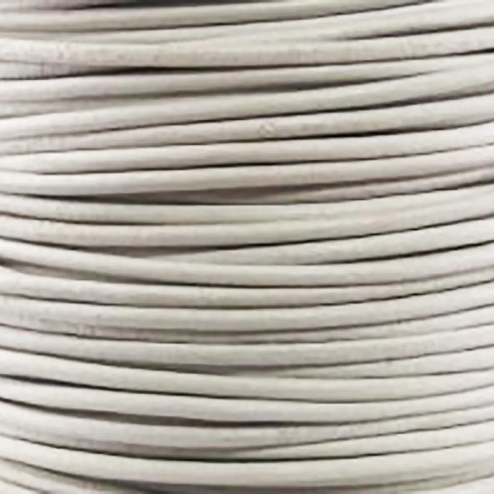 White 0.5 MM Leather Cord