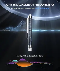 64GB (7200Hrs) Voice Recorder w/Type-C, Voice Activated Recorder with AI-Intelligent Noise Reduction, Audio Recording Device 90 Days Storage Capacity for Lectures Meeting, Class, Work, Interviews Usb Digital