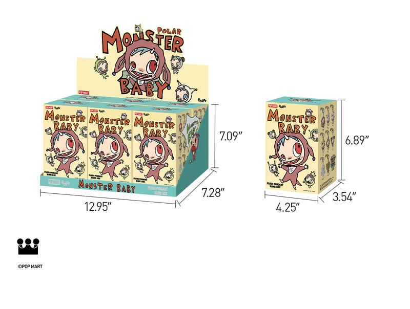 POP MART POLAR-Monster Baby Collection Series Plush Pendant Ver.1