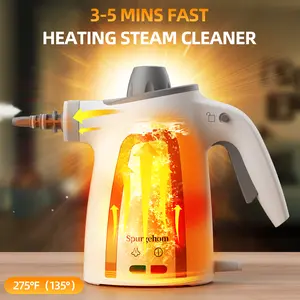 Spurgehom Fast Heating 1050W Steam Cleaner with High Pressure - 11-in-1 Portable Steamer & 8 Tools for Deep Cleaning Floors, Cars, Windows, Safety Lock for Hassle-Free Home Care