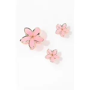 LA Hearts Women's 3 Pack Pink Metal Hair Claw Clips