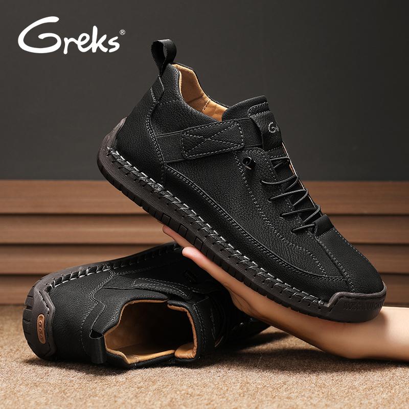 Men's Casual Ankle Boots Mid Top Walking Driving Shoes Fall Boots Black Boots Fathersdaygift Lightweight Footwear Boy