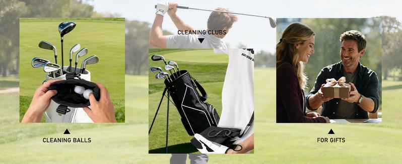 Arttodo Golf Club and Ball Cleaning Bag, Golf Club Washer with Water, Waterproof Cleaner Pouch, Clean Club Grooves, Scrub Cleaner, Golf Accessories Arttodo Golf Club and Ball Cleaning Bag, Golf Club Washer with Water, Waterproof Cleaner Pouch, Clean Club Grooves, Scrub Cleaner, Golf Accessories