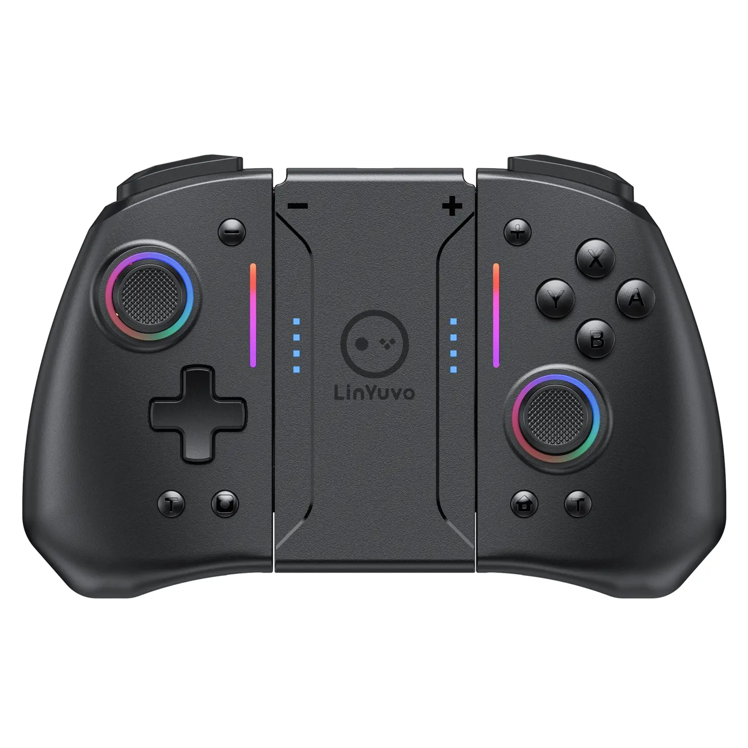 Wireless Gaming Controller Gamepad for Switch/switch Lite/switch Oled, RGB Light, Six-Axis Motion Sensing, Dual Motor Vibration, Includes Stand