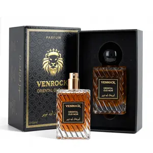 VENROCK Oriental Oud Noir Men's Cologne – Long Lasting Arabian Oud Perfume, Luxury Woody Amber Fragrance for Men, Cruelty,50ml