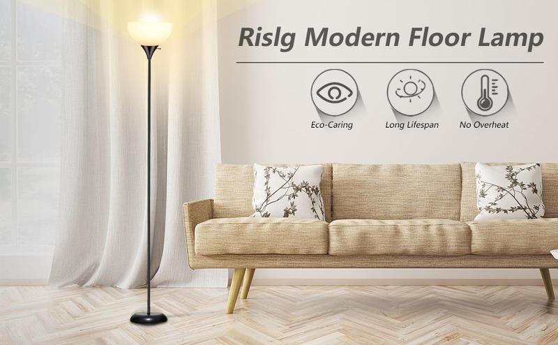 Minimalist Mushroom Floor Lamp， Living Room & Bedroom Ambient Light, Soft Glow Standing Eye-Care Lamp, Modern Minimalist Floor Lamp