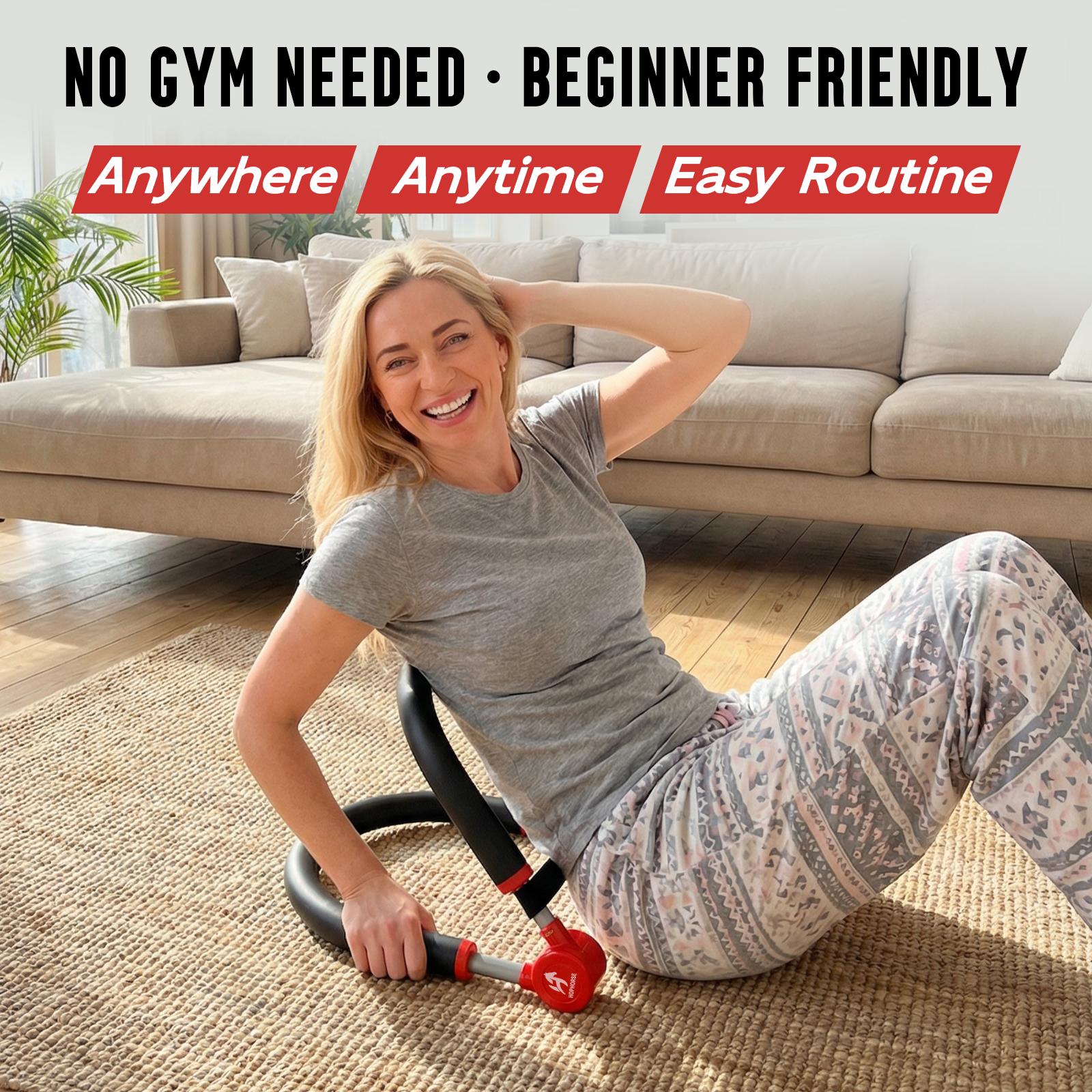 HOPHORSE 10-in-1 AB TRAINER Full Body Workout 3 Resistance Levels 35/44/57 LBS Compact Portable Beginner-Friendly Home & Daily Use HOPHORSE 10-in-1 AB TRAINER Full Body Workout 3 Resistance Levels 35/44/57 LBS Compact Portable Beginner-Friendly Home & Daily Use