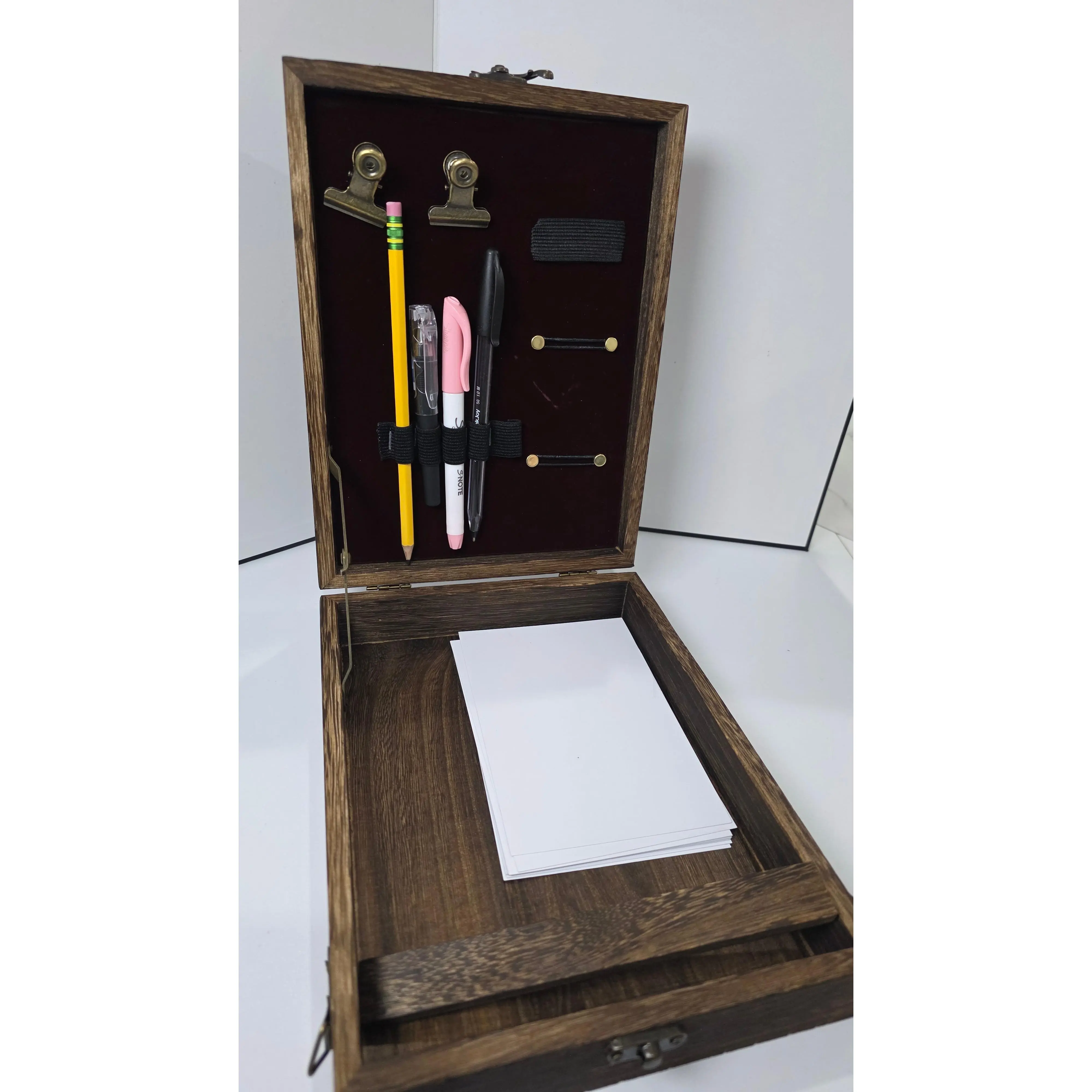 THE READER'S ARCHIVES Unisex Rustic Wood Grain Wandering Easel - Traveling Outdoors, Cozy Corner Writing/Drawing Office Art Supply with Angled Surface