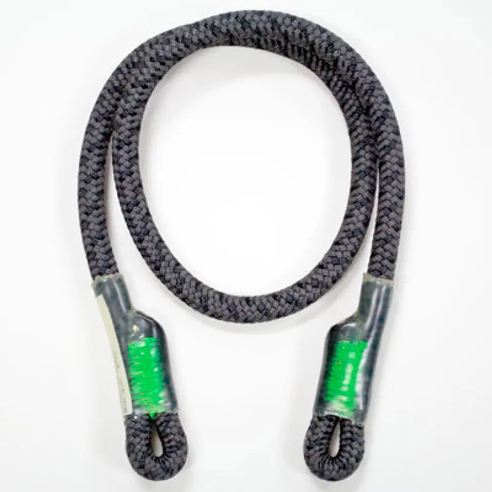ROPE LOGIC'S 10MM 30IN GRIZZLY SPLICED BLACK BEELINE EYE TO EYE TAIL