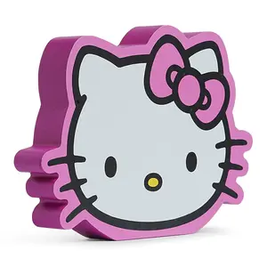 Sanrio Hello Kitty Glitter Bow Die-Cut Wooden Wall Art | 6 x 8 Inches