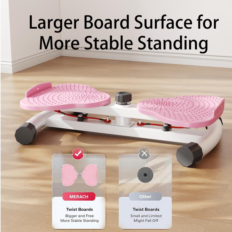 Waist Twister 300 lbs Weight Capacity | Anti Slip Noiseless Twist Board | Home Gym Waist Sculptor Core Trainer for Daily Workout