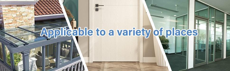 Weather Stripping, Silicone Door Seal Strip Door, Window, Transparent 16 Feet Long (Width 25mm)