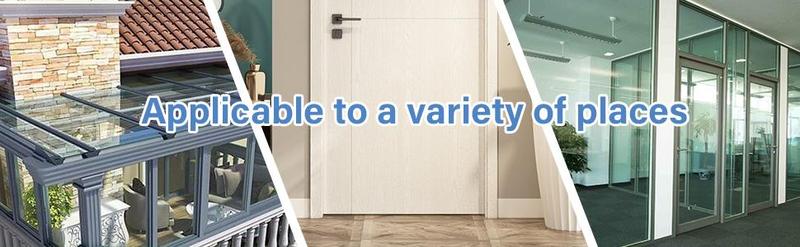 Weather Stripping, Silicone Door Seal Strip Door, Window, Transparent 16 Feet Long (Width 25mm)