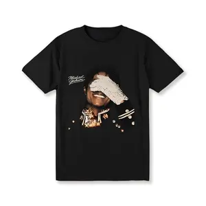 Michael Jackson Graphic Tee TikTok Shop Deals Stylish Graphic Tee 100% Cotton Casual Streetwear T-Shirt