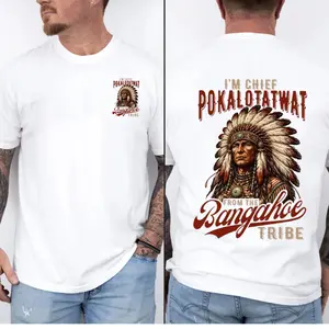 I'm Chief Pokalotatwat From The Tribe Indigenous Native Tshirt, Native America Tshirt, Unisex Sweater Pullover Tee