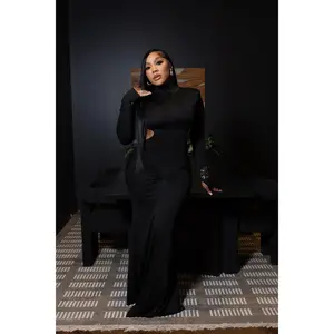 Goddess Hour Maxi Dress Black