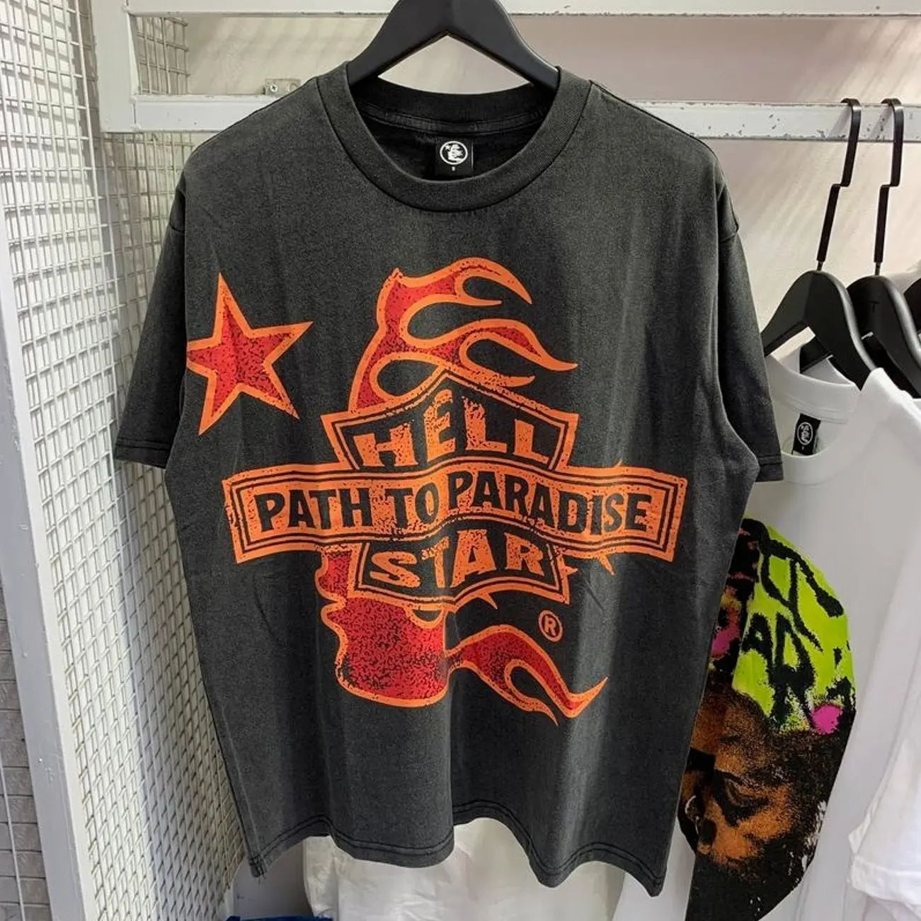 Hell-star Path To Paradise Tour Y2K Aesthetic T Shirt, Harajuku Tee, Goth Punk T-Shirt, Alternative Clothing, Y2k Graphic Shirt, Unisex Shirt, Cotton Shirt, Vintage Shirt, Crewneck Shirt, Streetwear, Oversized T-Shirt AR8