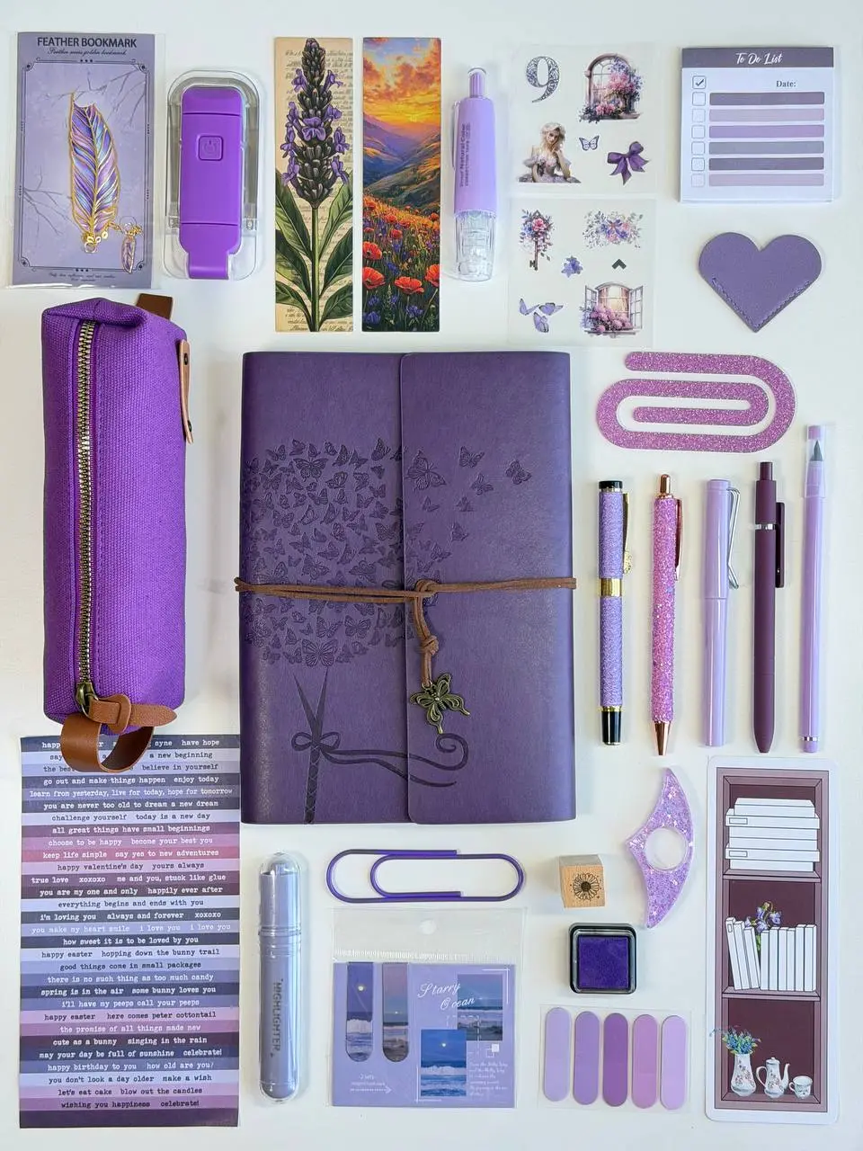 Vintage Purple Bookish Bundle Gift Set
