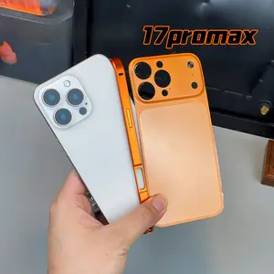 Metal Frame + PC Back Panel With Logo Compatible With IPhone 17 Pro, IPhone 17 Pro Max, IPhone 17 Air IPhone 17 Case Set Seahorse Snap Back Panel + Frame + Lens Protector Case Set Instantly Transforms 16 Pro/15 Pro/14 Pro Into 17 Case Set Separate L