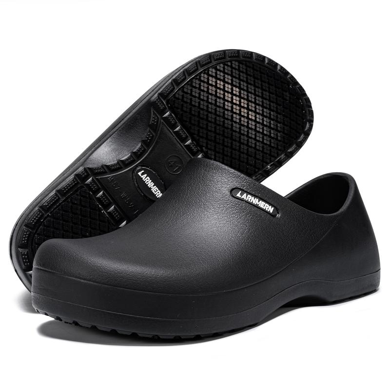 Anti-slip Waterproof Work Shoes Oil-Resistant Chef Nurse Slippers Lightweight Cushioned Wide Toe All Seasons Hospital Kitchen Restaurant #Springfresh