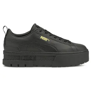 PUMA Womens Mayze Classic Platform Sneakers Shoes Casual - Black