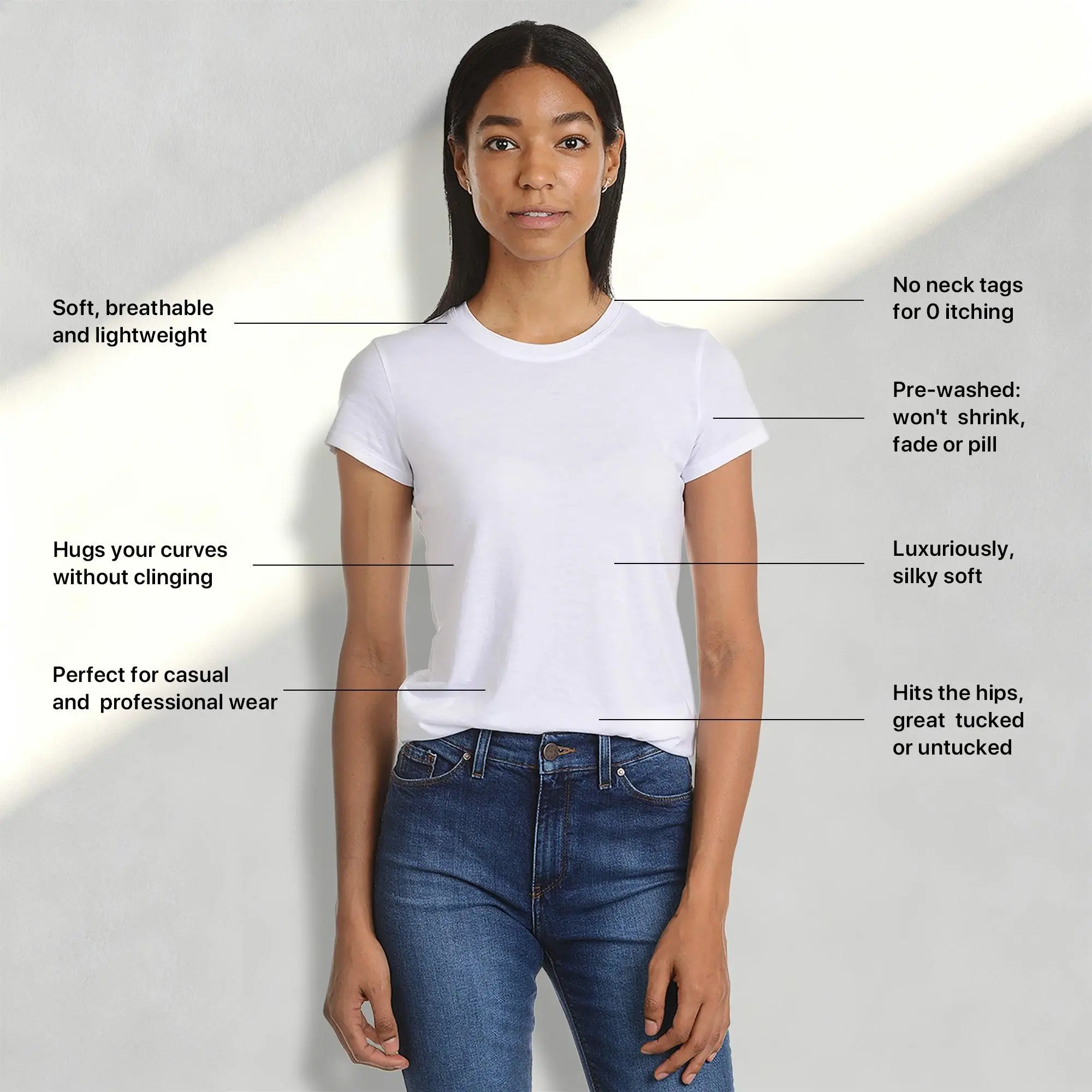 Mott&Bow | Fitted Crew Marcy Tee tt Mott&Bow | Fitted Crew Marcy Tee tt