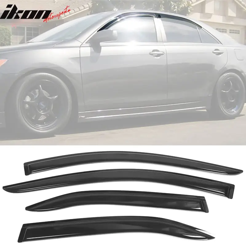 Window Visors for Toyota Camry 2007-2011 Acrylic 4PC Tape On Rain Guard