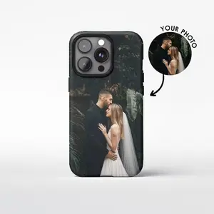 Tough Personalized Photo iPhone Case, Custom Your Name, Your Text Phone Case, Phone Cell For Her, Gift For Pet Lovers, Valentine Gift Idea
