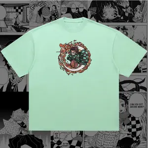 Tanjiro Embroidered Oversize T-Shirt | Demon Slayer