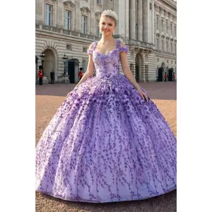 Sweet 16 Birthday Party Dress in Lilac Style Ball Gown