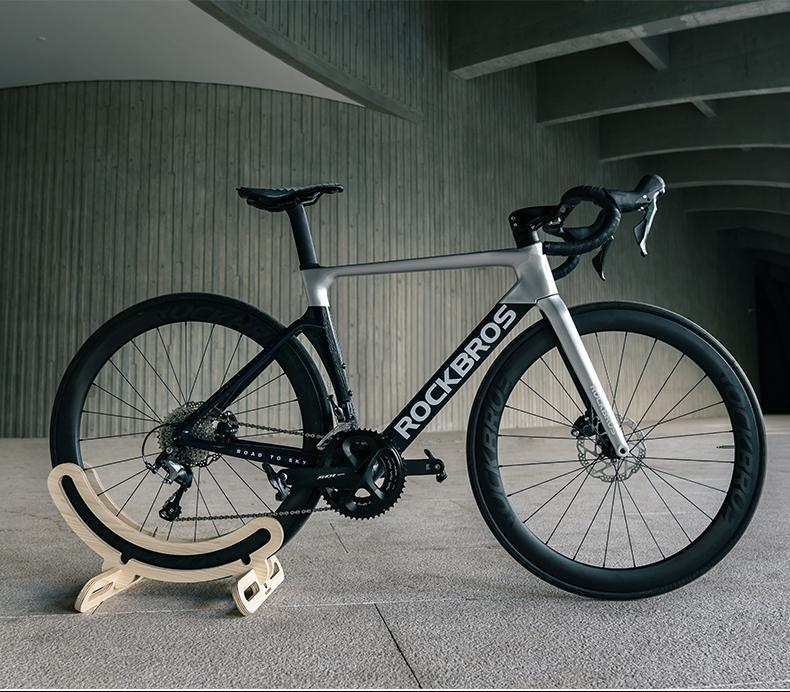 ROCKBROS Bike Stand Bicycle Parking Rack For 23-30/700C Support Wooden Bracket Bike Support Rack Wheel Holder