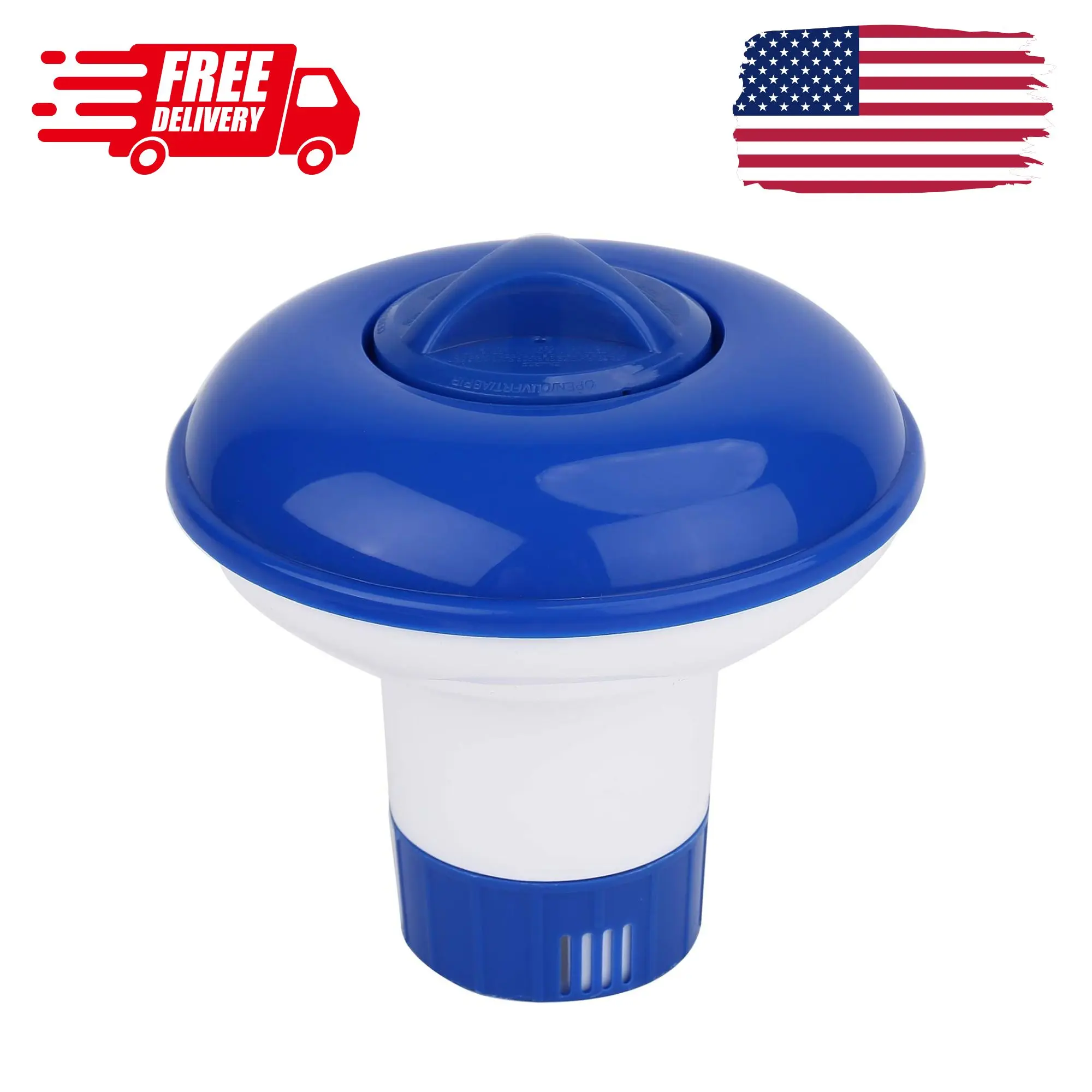 Premium Hot Tub/Spa/Pool Chlorine Floater Blue with white 4.92*4.92*5.2inch