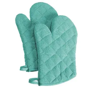 Design Imports Terry Oven Mitt Set of 2