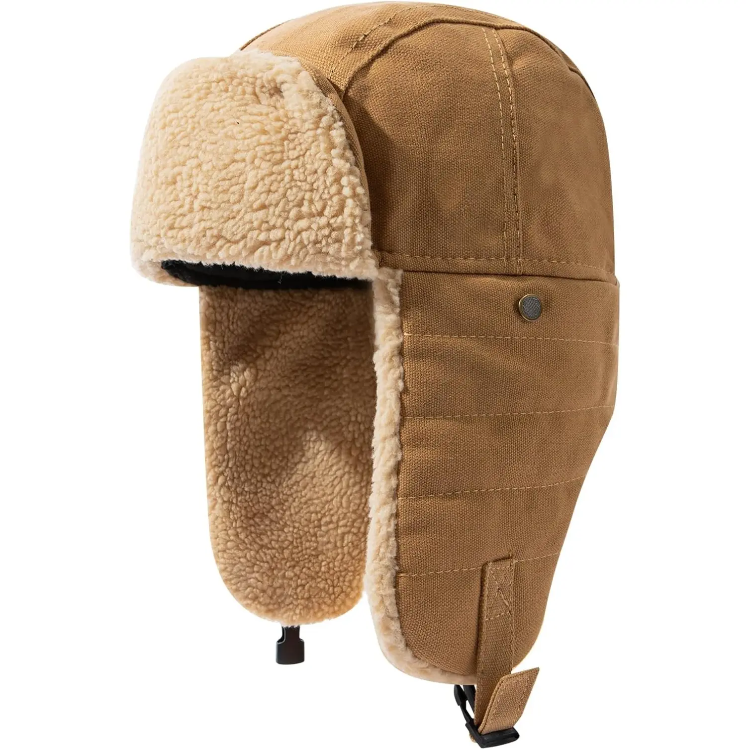 Winter Trapper Hat Windproof Warm Earflap Eskimo Hats Russian Ushanka Hat Outdoor Aviator Trooper Hat for Hunting Ski